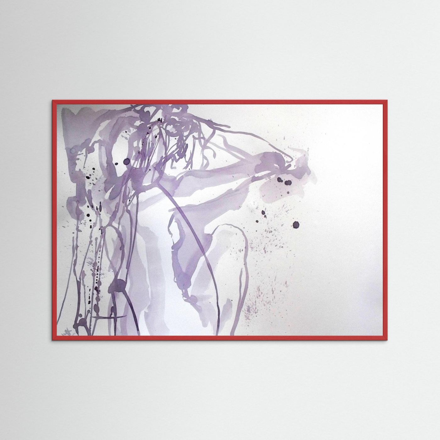 "Ponder"- A Wine Painting Poster Print