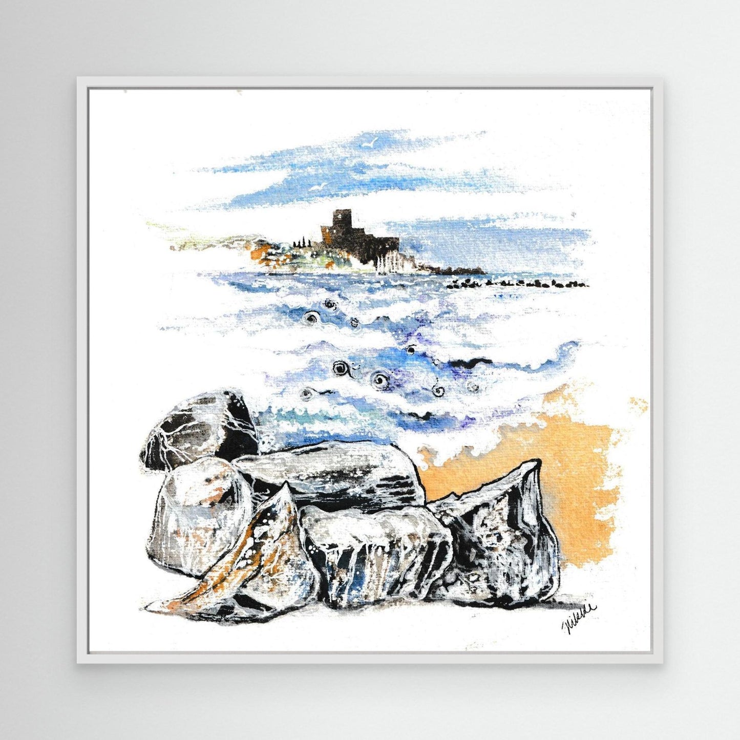 Castle on the Gulf of Poets Canvas