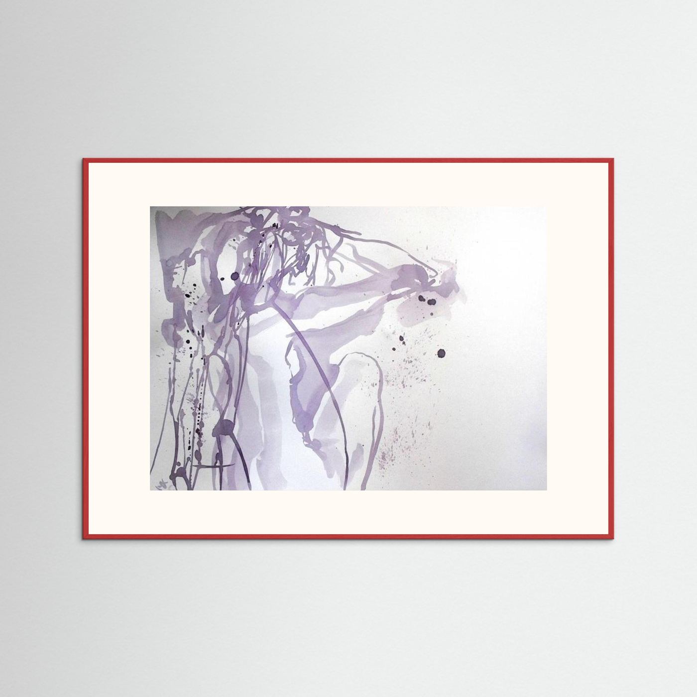 "Ponder"- A Wine Painting Poster Print
