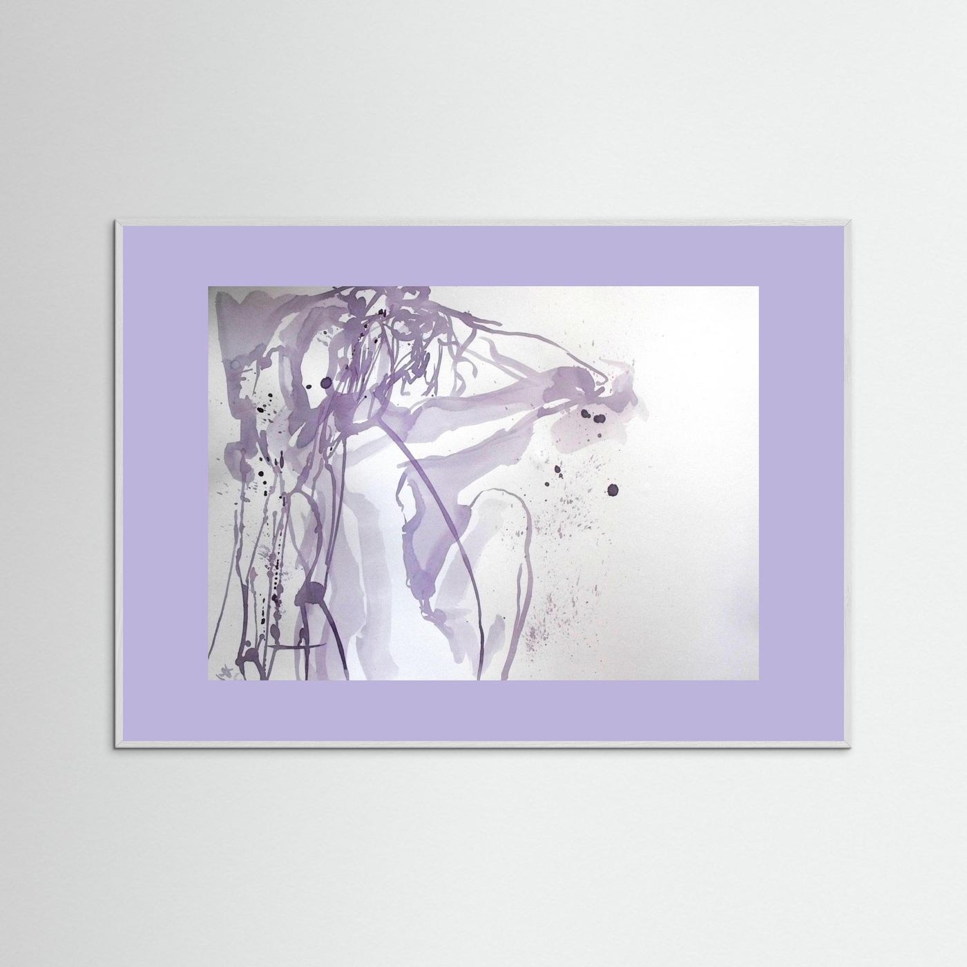 "Ponder"- A Wine Painting Poster Print
