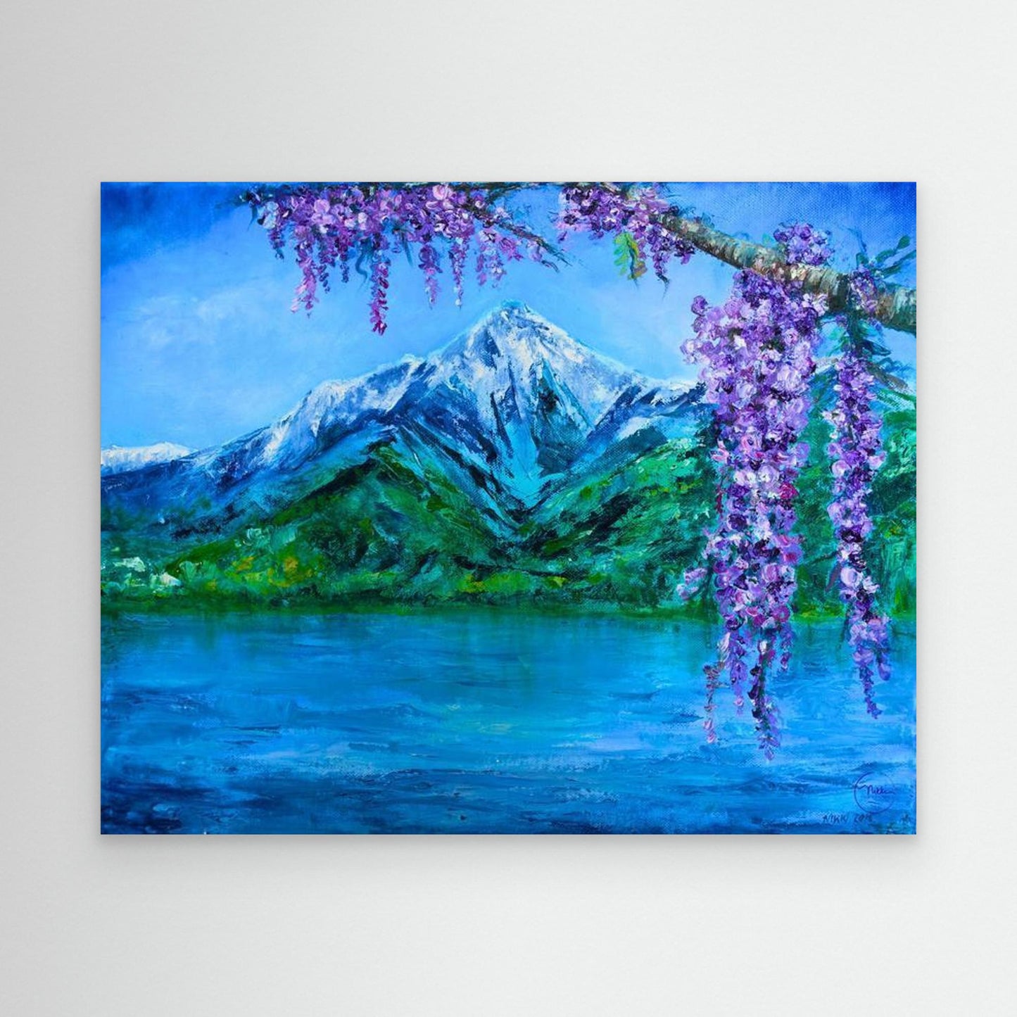 Lake Como Wisteria Calm Canvas