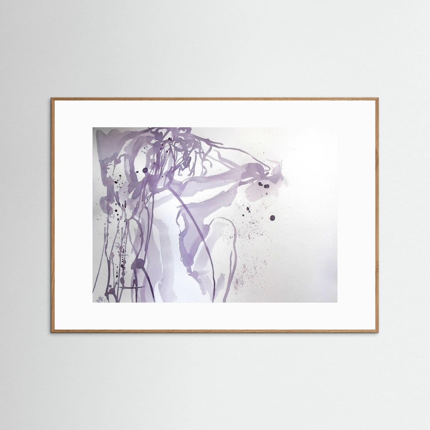 "Ponder"- A Wine Painting Poster Print
