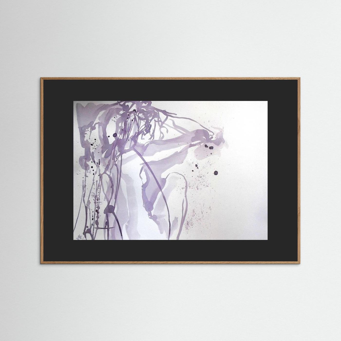"Ponder"- A Wine Painting Poster Print