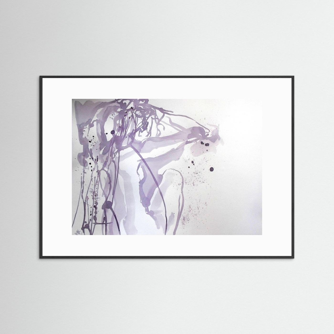 "Ponder"- A Wine Painting Poster Print