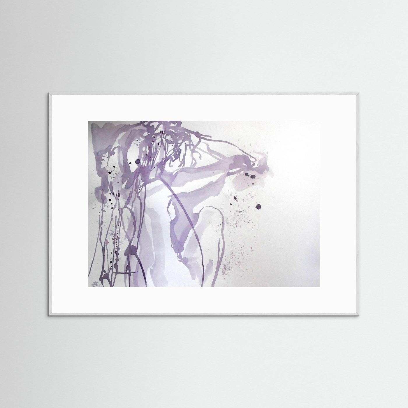 "Ponder"- A Wine Painting Poster Print