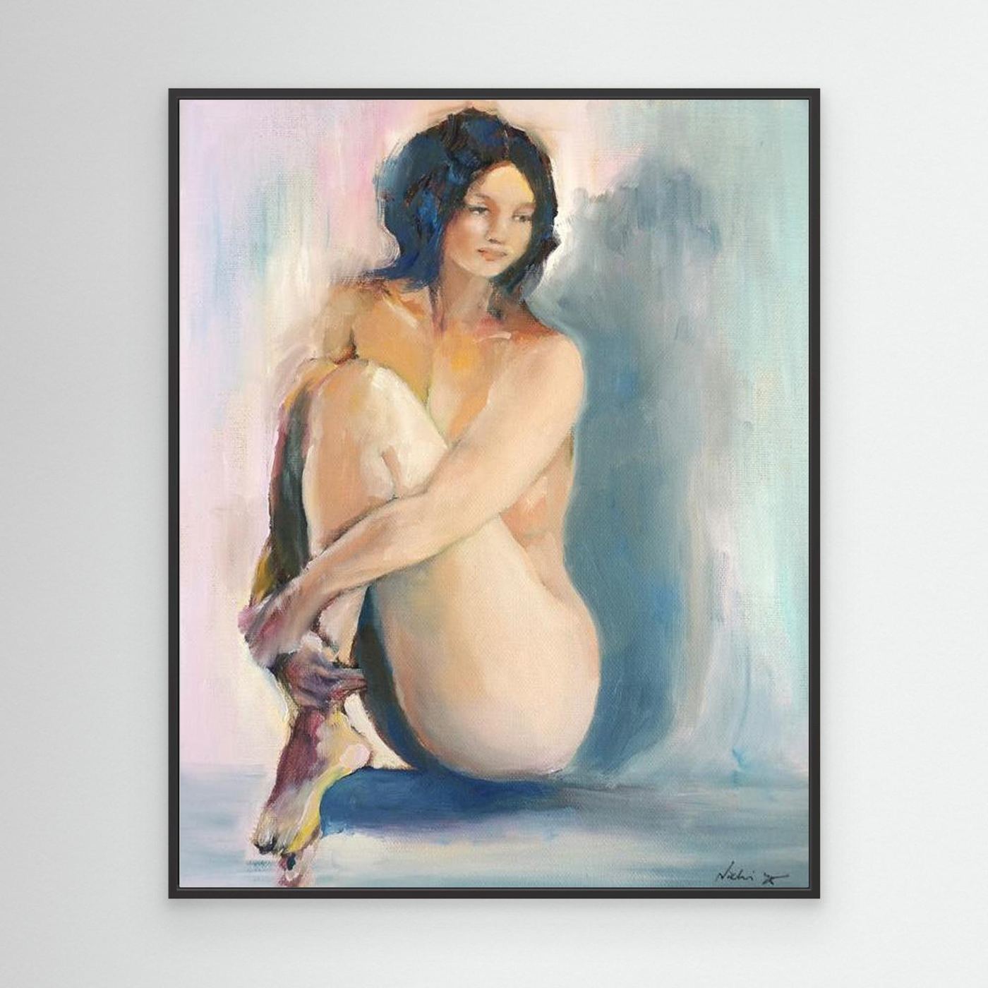Quiet Memory — Soft Light Oil Painted Canvas