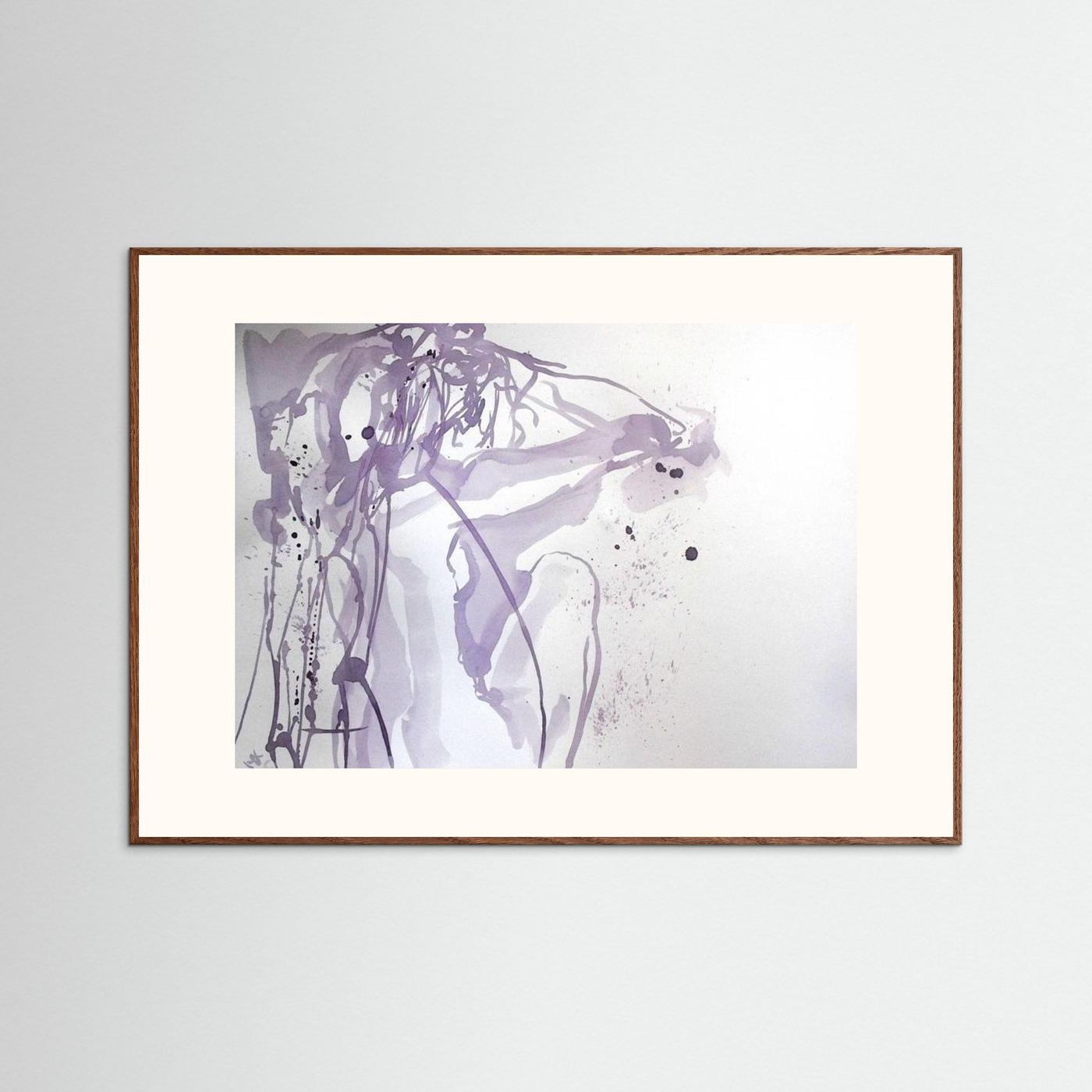 "Ponder"- A Wine Painting Poster Print