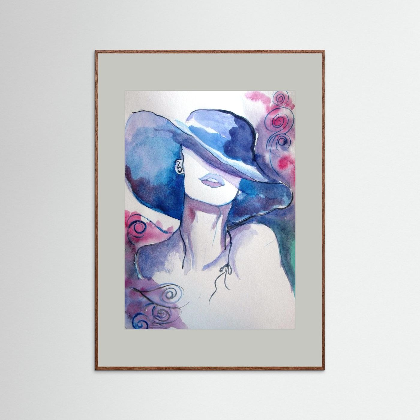 Woman in Wine Fine Art Print