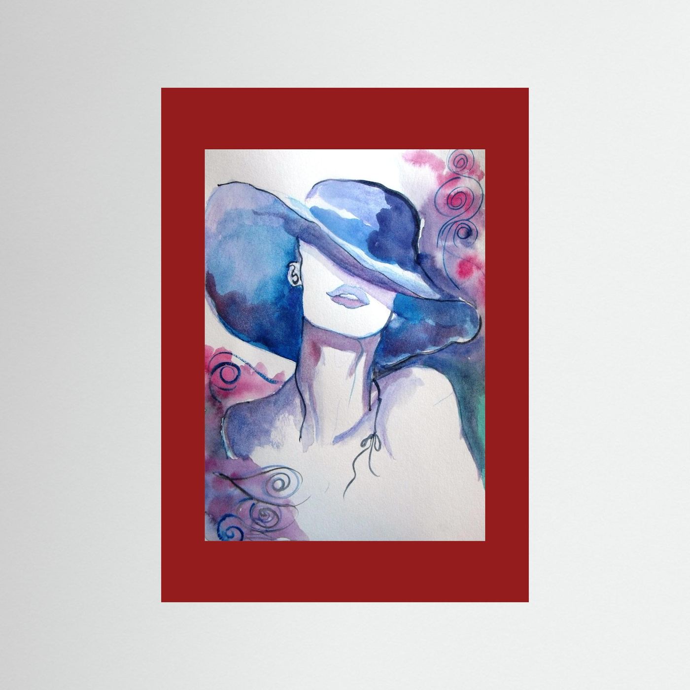 Woman in Wine Fine Art Print