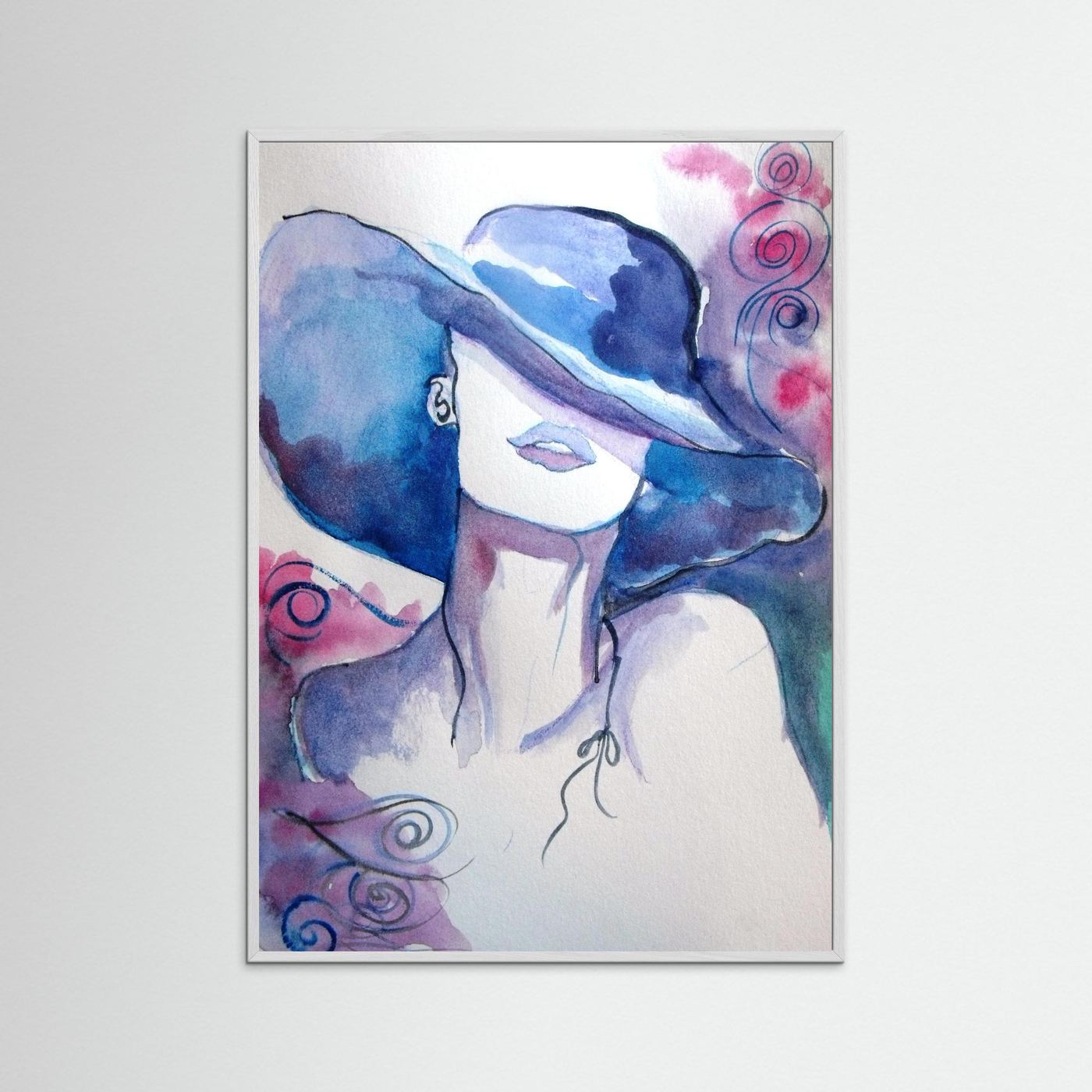 Woman in Wine Fine Art Print