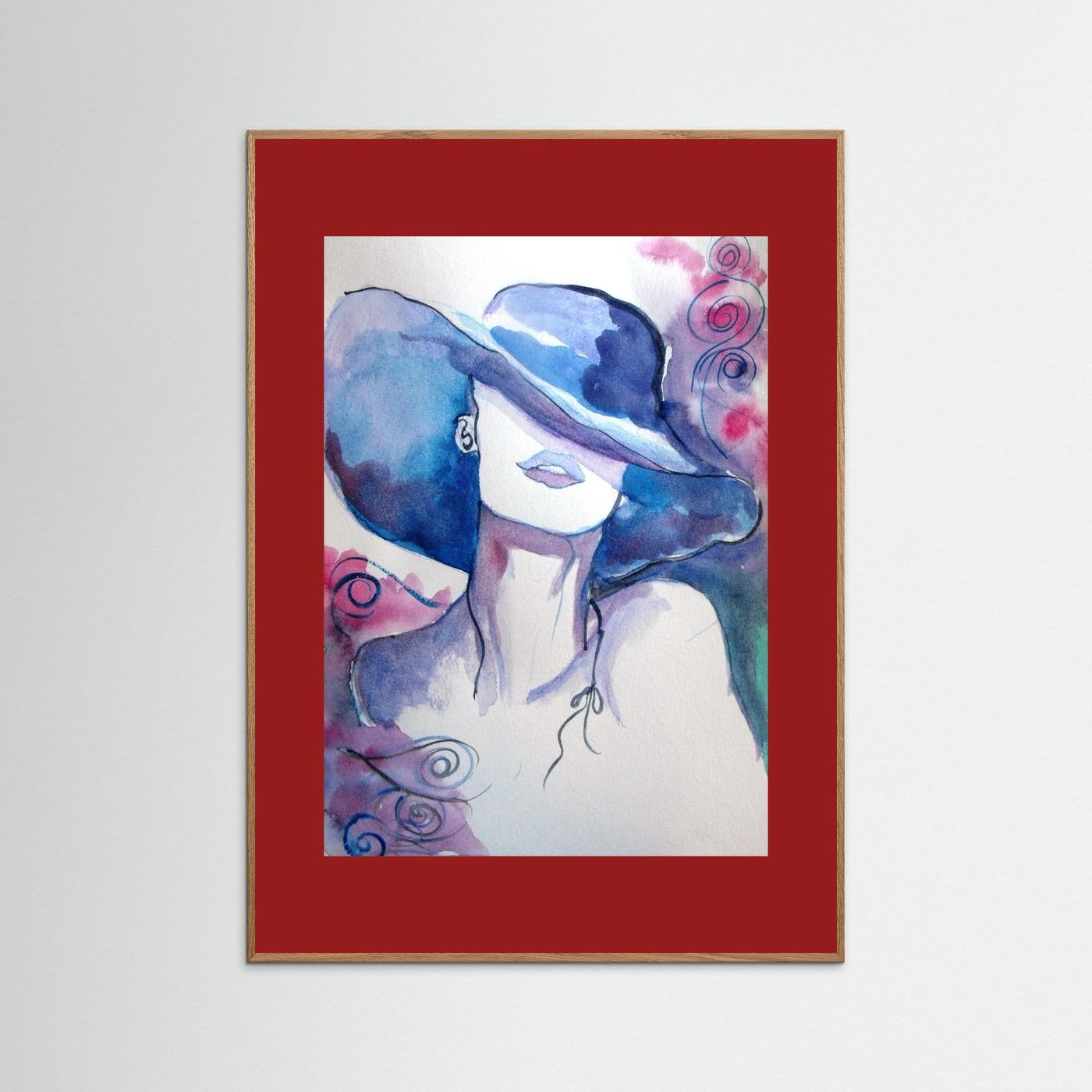 Woman in Wine Fine Art Print