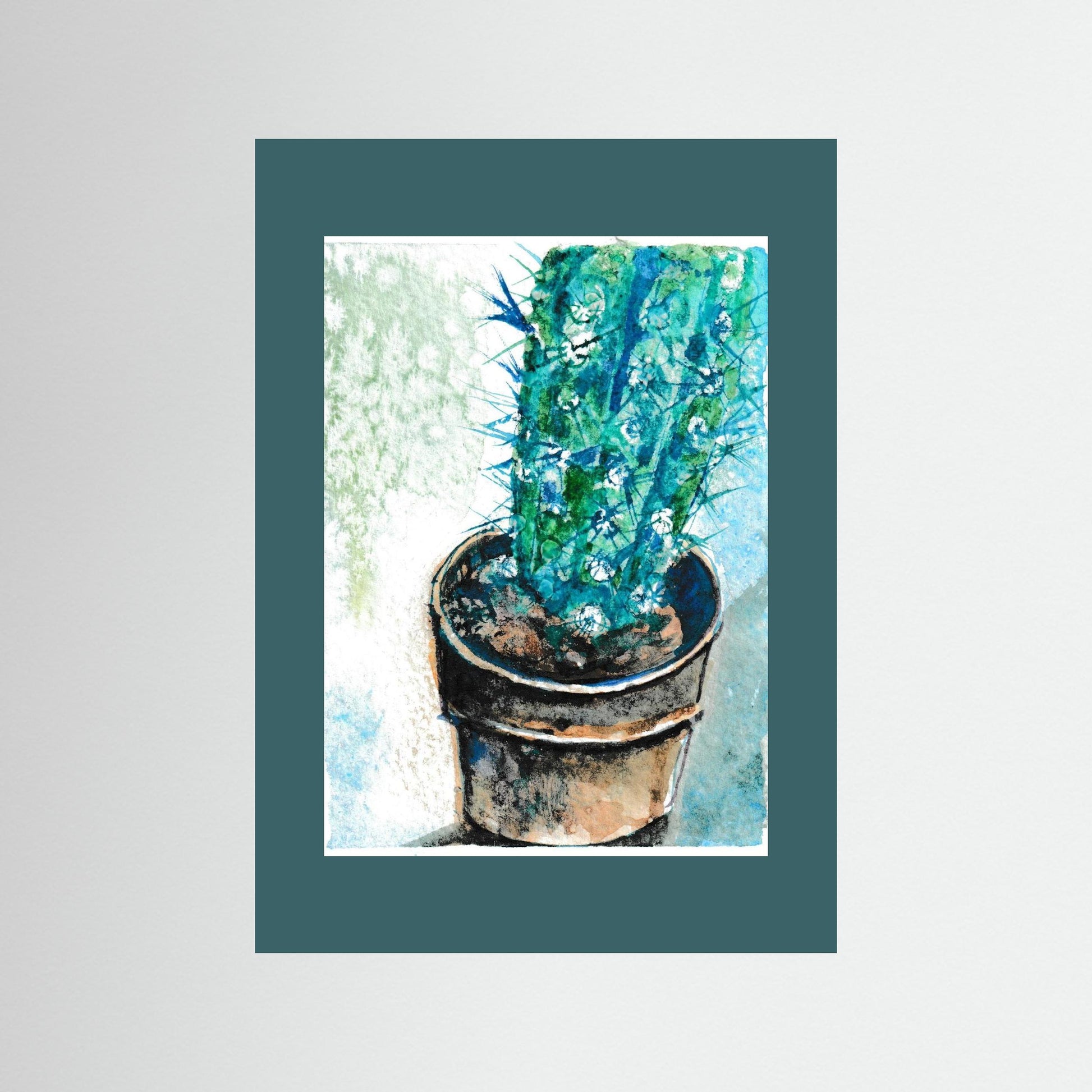 Tiny Cactus Friend in A Pot